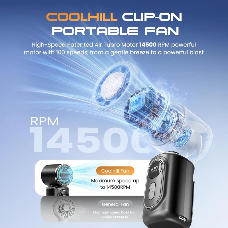 Portable Mini Fan Handheld Sma - đánh giá và giá Oscillating Fan Clip