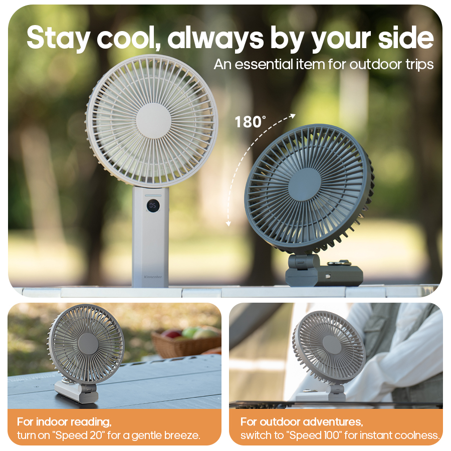 New Portable Folding Handheld  - đánh giá và giá Oscillating Fan Clip
