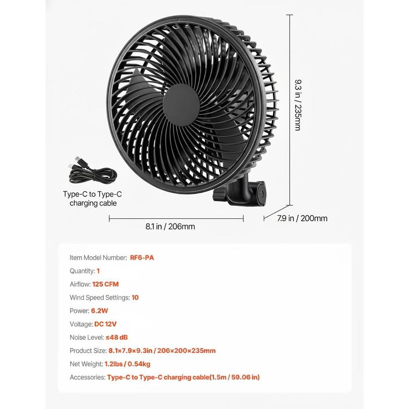 Plant Fan, Grow Tent Clip On F - đánh giá và giá Oscillating Fan Clip