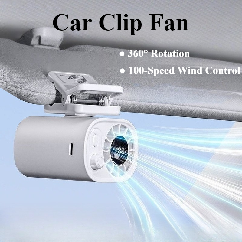 Hipacool Portable Car Clip Fan - đánh giá và giá Oscillating Fan Clip