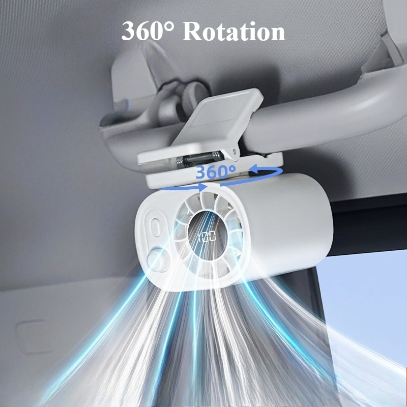 Hipacool Portable Car Clip Fan - đánh giá và giá Oscillating Fan Clip
