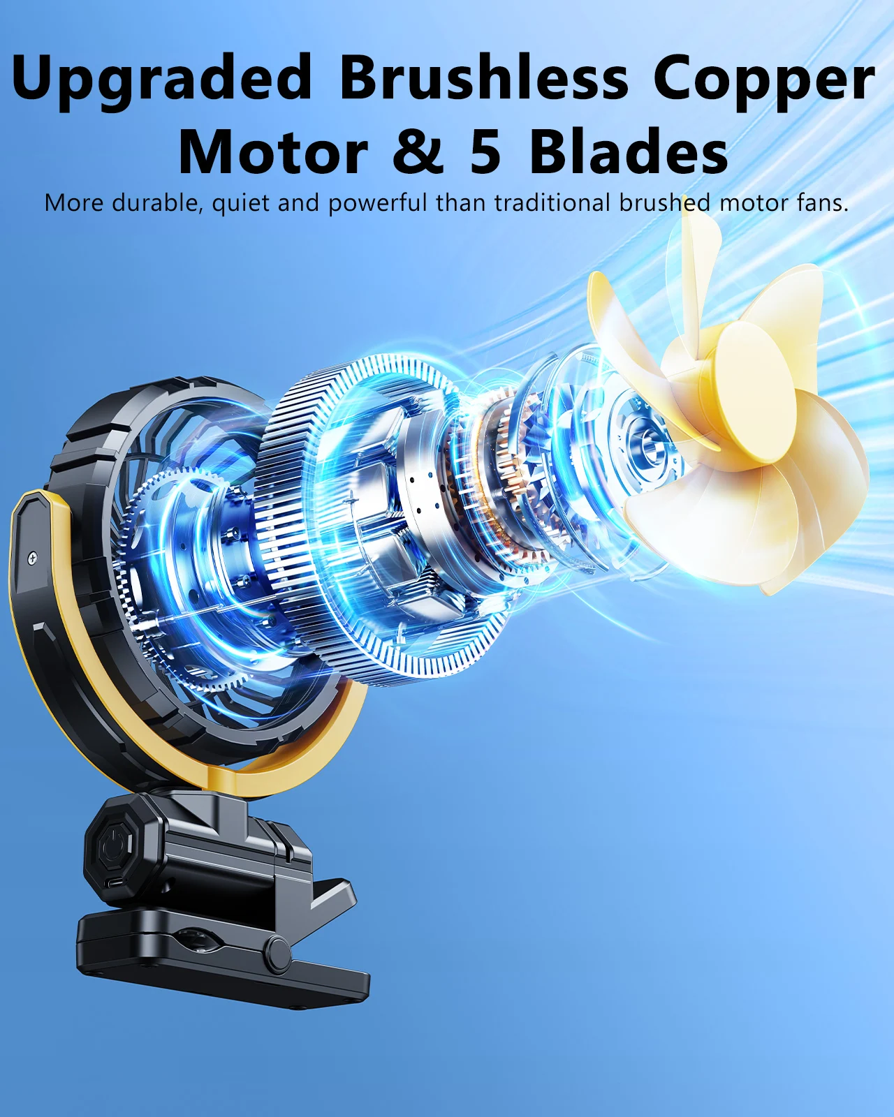 Eary Portable Car Clip on Fan  - đánh giá và giá Oscillating Fan Clip