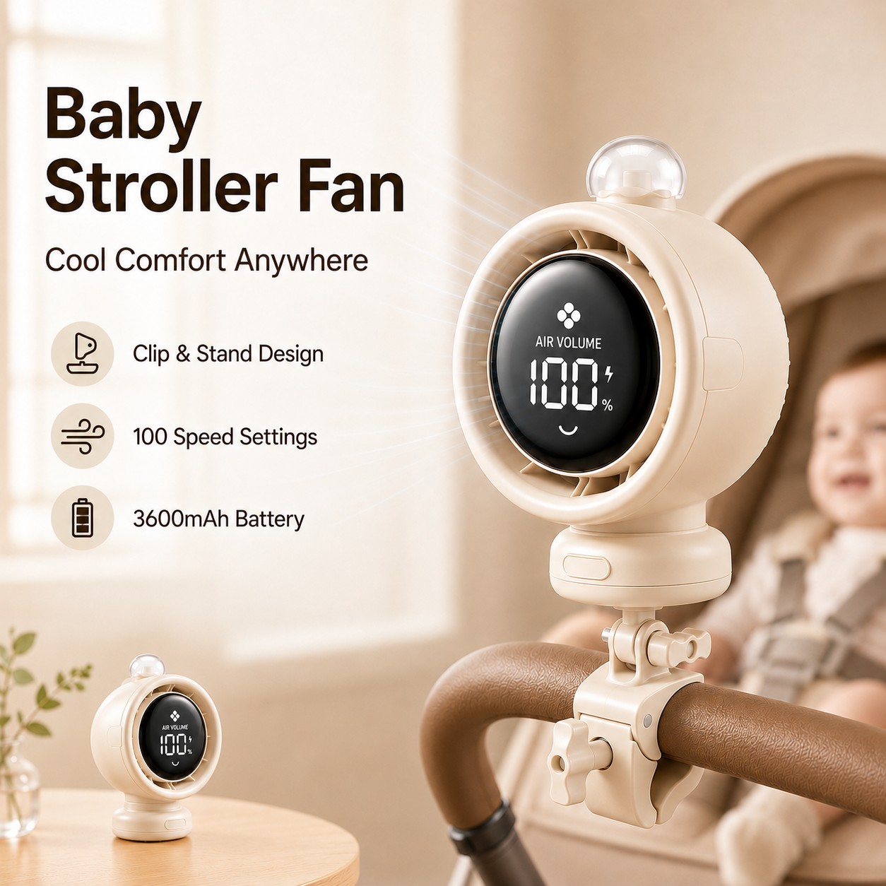 2026 New Portable Stroller Fan - đánh giá và giá Oscillating Fan Clip