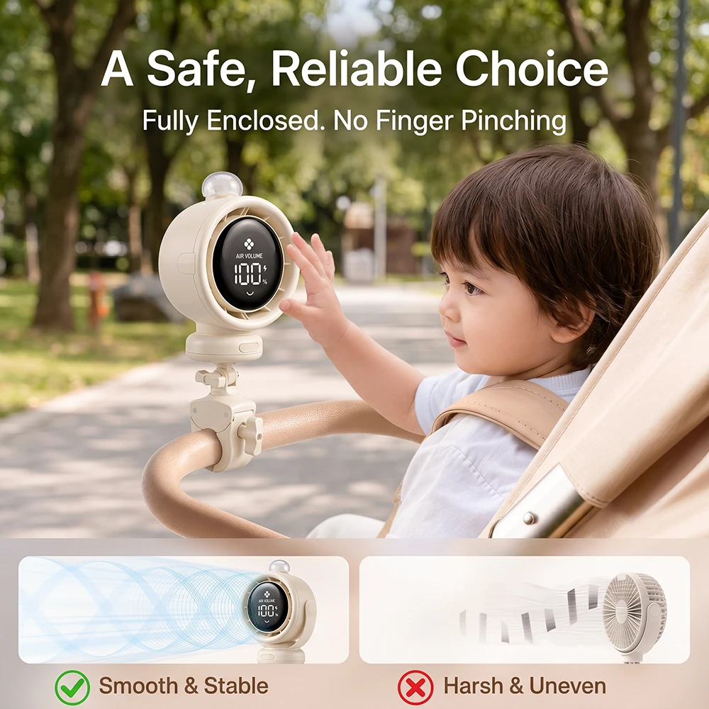 2026 New Portable Stroller Fan - đánh giá và giá Oscillating Fan Clip
